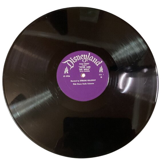 Walt Disney Sorcerer's Apprentice Peter And The Wolf Vinyl Record & Picture Book - Picture 6 of 9